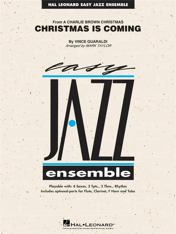 Vince Garualdi Christmas Is Coming (Arr. Mark Taylor) Jazz Ensemble