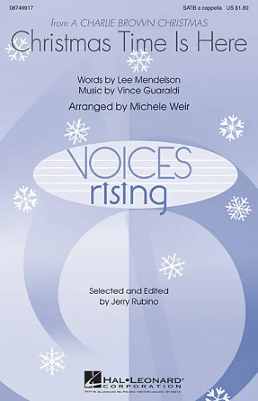Vince Guaraldi Christmas Time Is Here (Arr. Michele Weir) Gemischter Chor mit Begleitung