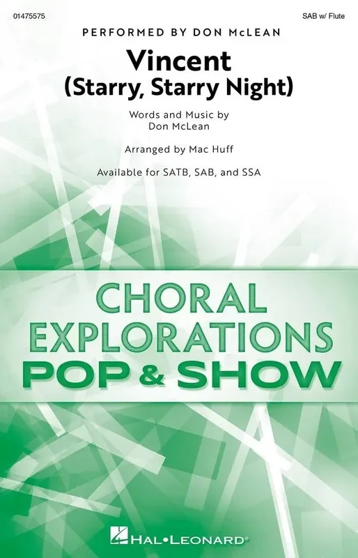 Vincent (Starry, Starry Night) (Arr. Mac Huff) Gemischter Chor mit Begleitung