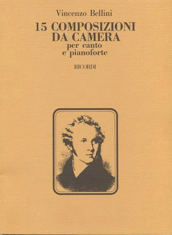 Vincenzo Bellini 15 Composizioni Da Camera Gesang mit Klavier
