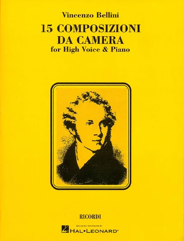 Vincenzo Bellini 15 Composizioni da Camera Gesang Solo