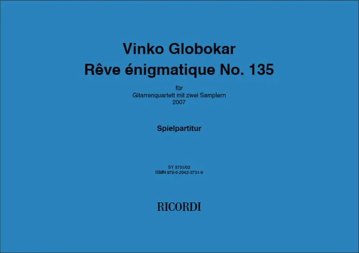 Vinko Globokar Rêve énigmatique No. 135 Gitarre Trio / Quartett