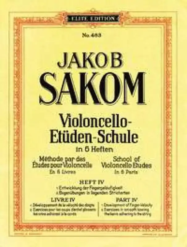 Violoncello Etudes Schule 4 Cello Solo