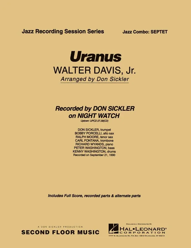 Walter Davis Jr. Uranus (Arr. Don Sickler) Jazz Ensemble