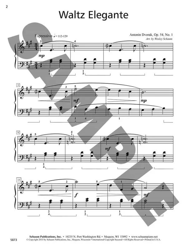 Waltz Elegante Klavier Solo