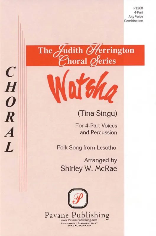 Watsha (Arr. Shirley W. McRae) Gemischter Chor mit Begleitung