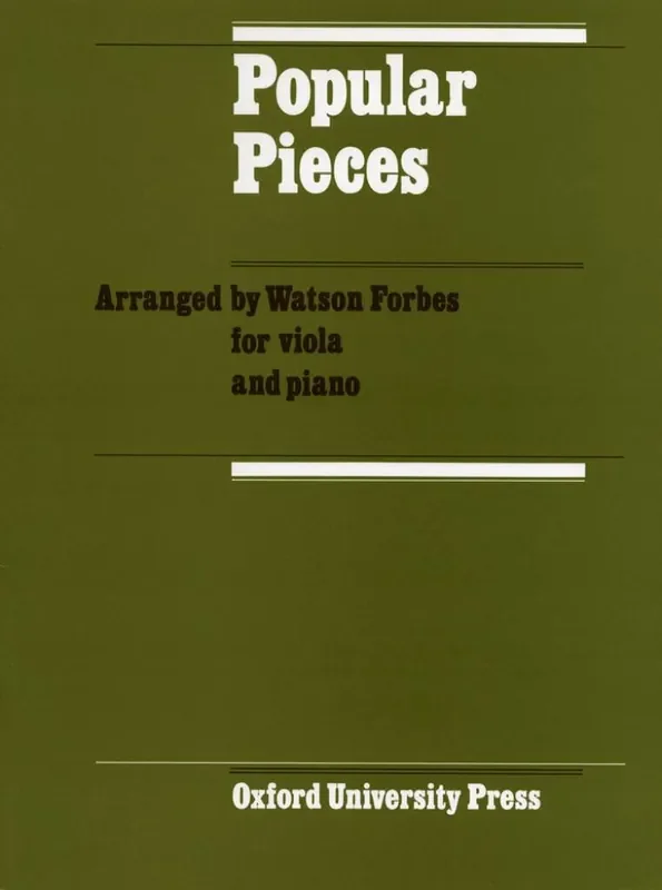 Watson Forbes Popular Pieces for Viola Viola Solo