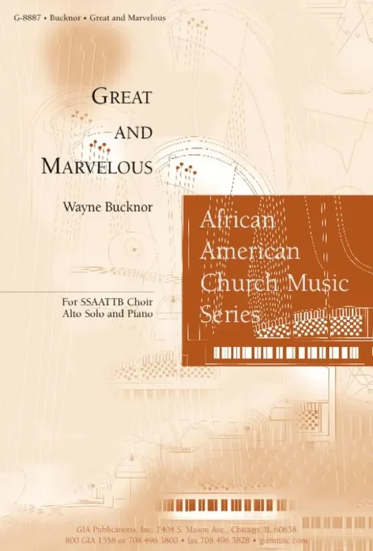 Wayne Bucknor Great and Marvelous Gemischter Chor mit Begleitung