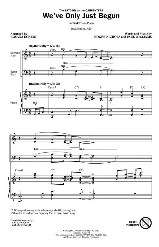 We‘ve Only Just Begun