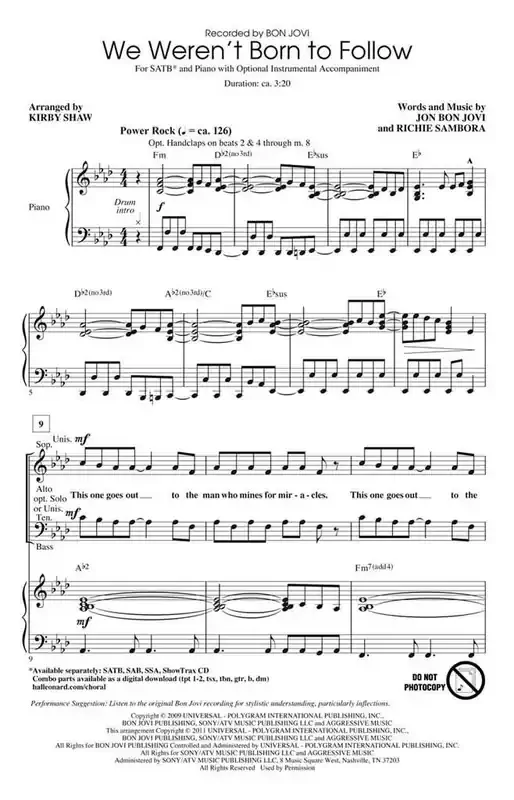 We Weren‘t Born to Follow