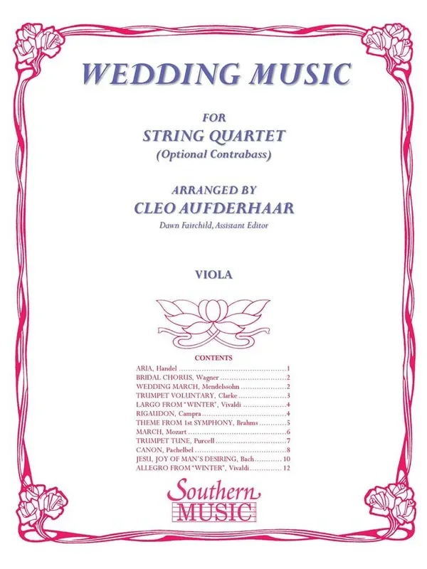 Wedding Music (Arr. Cleo Aufderhaar) Streichensemble