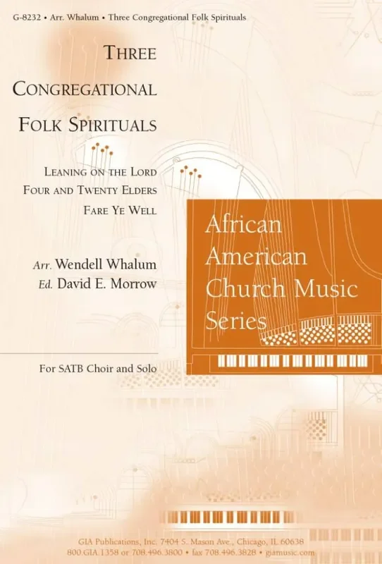 Wendell Whalum Three Congregational Folk Spirituals Gemischter Chor mit Begleitung