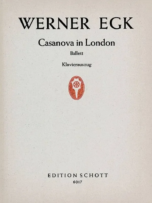 Werner Egk Casanova in London Orchester