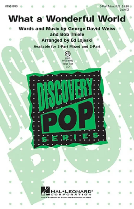 What a Wonderful World (Arr. Ed Lojeski) Frauenchor mit Begleitung