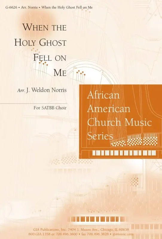 When the Holy Ghost Fell on Me (Arr. J. Weldon Norris) Gemischter Chor mit Begleitung