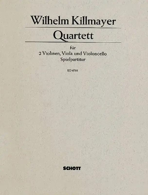 Wilhelm Killmayer Quartet Streichquartett
