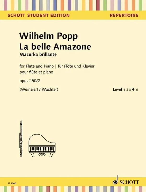 Wilhelm Popp La Belle Amazone Op. 250/2 (Arr. Elisabeth Weinzierl) Flöte mit Begleitung