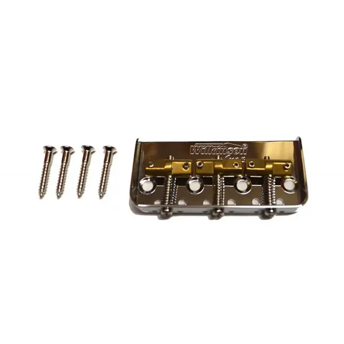 Wilkinson bridge-tailpiece Tele short version, pitch 10,8mm, staggered brass saddles, nickel