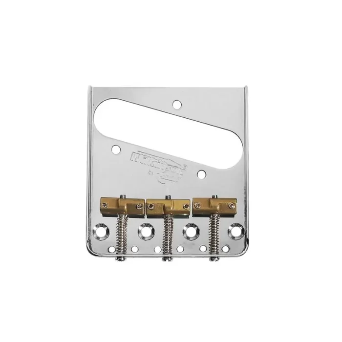 Wilkinson brug-staartstuk Tele, chroom, pitch 10,8mm, staggered brass saddles