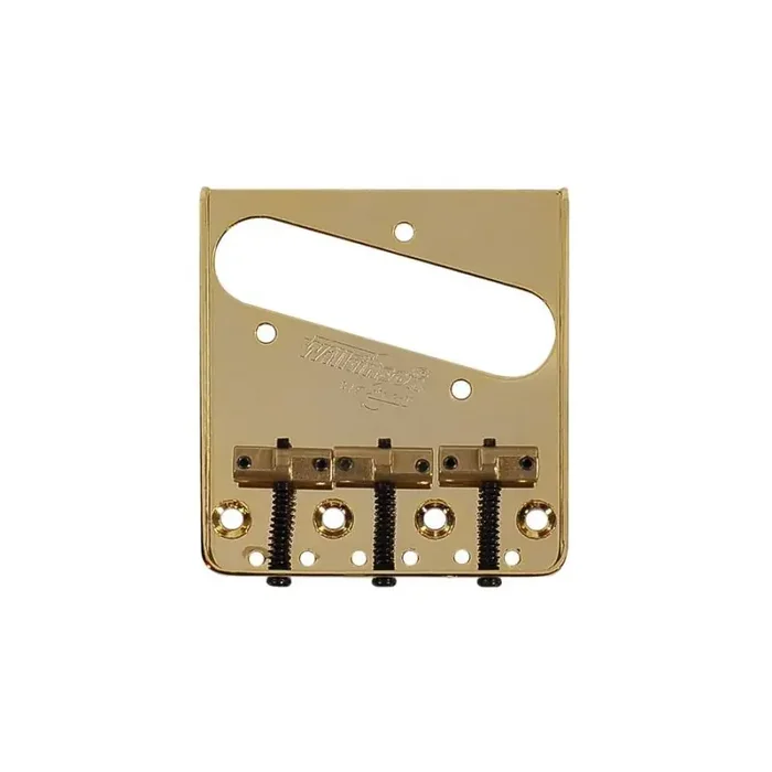 Wilkinson brug-staartstuk Tele, goud, pitch 10,8mm, staggered brass saddles