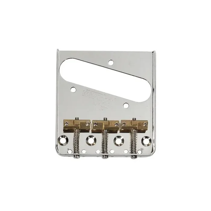 Wilkinson brug-staartstuk Tele, nikkel, pitch 10,8mm, staggered brass saddles