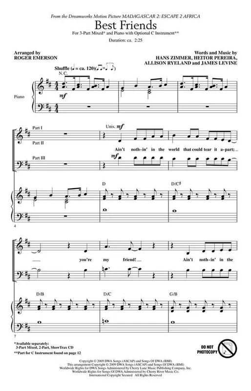 will.i.am Best Friends (Arr. Roger Emerson) Gemischter Chor mit Begleitung