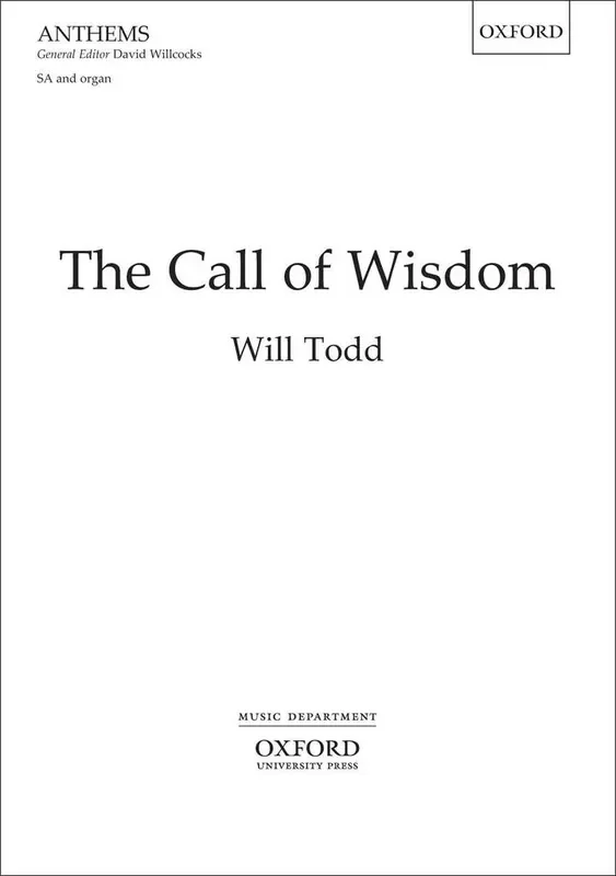 Will Todd The Call of Wisdom Frauenchor mit Begleitung