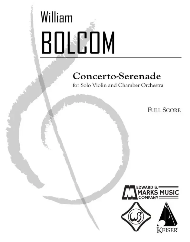 William Bolcom Concerto Serenade Streichorchester
