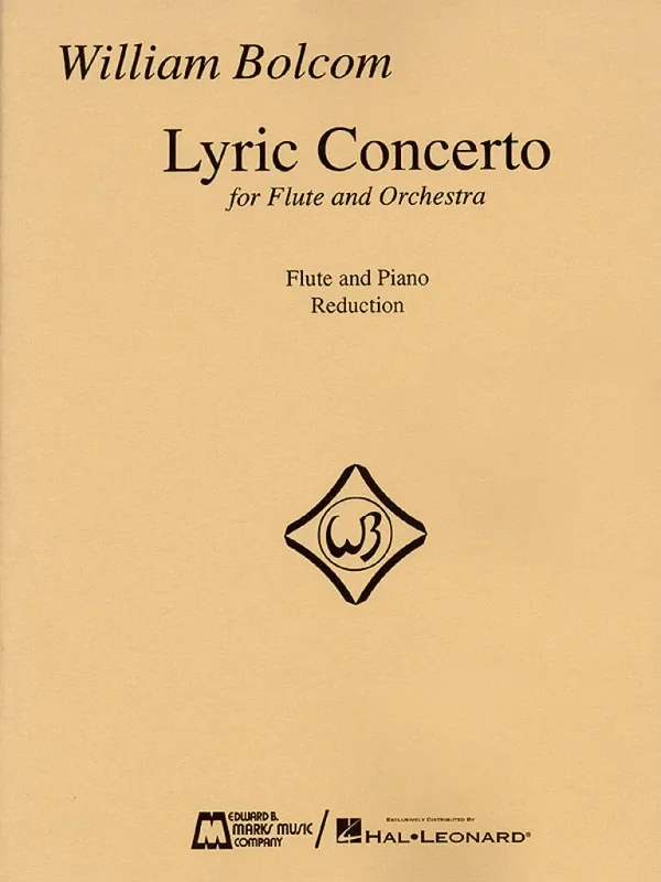 William Bolcom Lyric Concerto For Flute And Orchestra Flöte Solo
