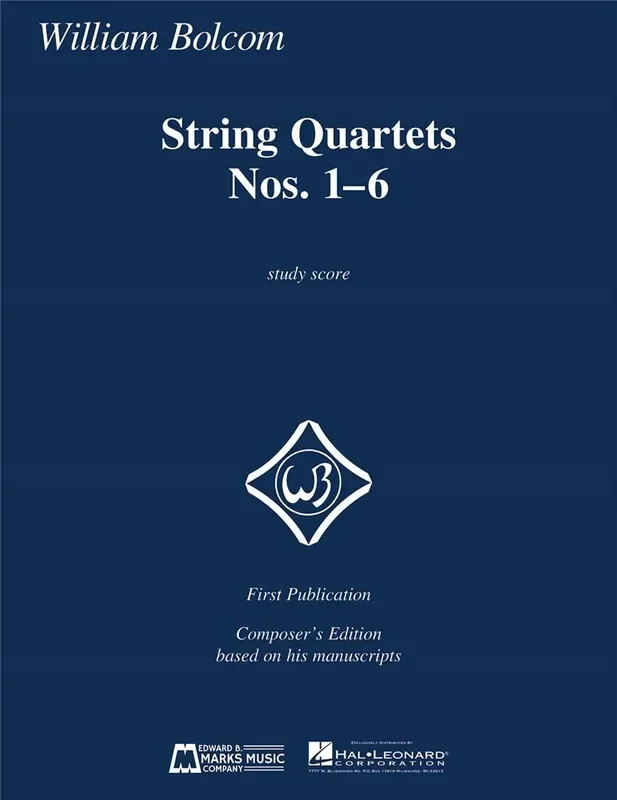William Bolcom String Quartets Nos 1-6 Streichquartett