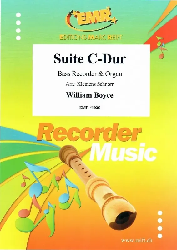 William Boyce Suite C-Dur (Arr. Klemens Schnorr) Bassblockflöte