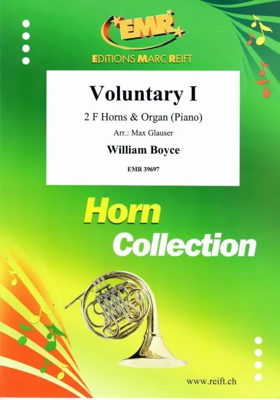 William Boyce Voluntary I (Arr. Max Glauser) Horn Duett