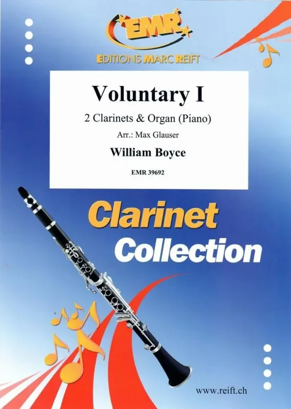 William Boyce Voluntary I (Arr. Max Glauser) Klarinette Duett
