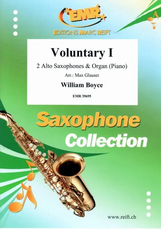 William Boyce Voluntary I (Arr. Max Glauser) Saxophon Duett