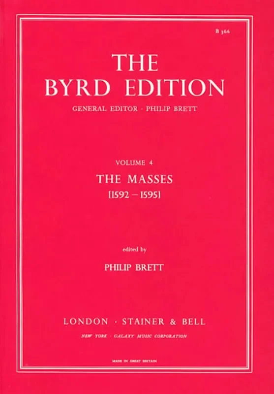 William Byrd The Masses Gemischter Chor mit Begleitung