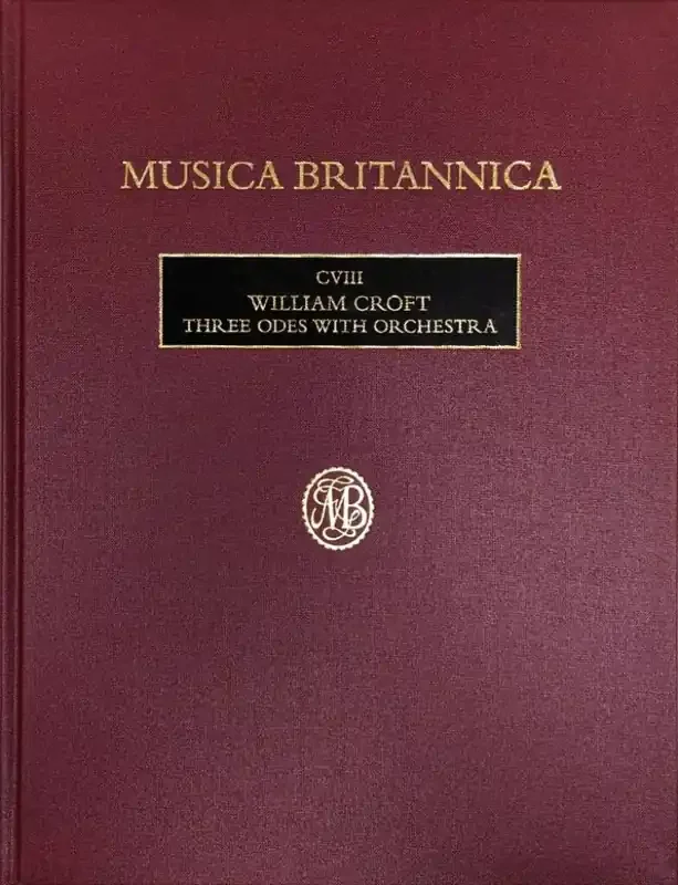 William Croft Three Odes with Orchestra Orchester