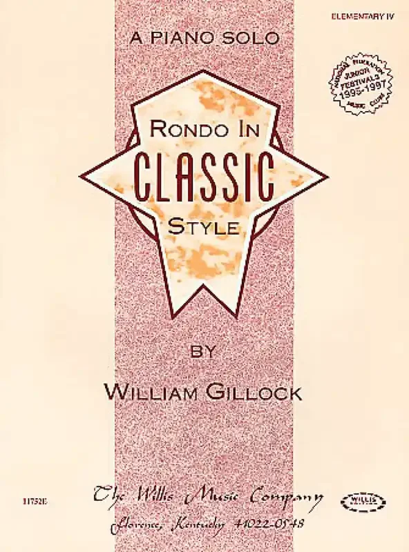 William Gillock Rondo In Classic Style Klavier Solo