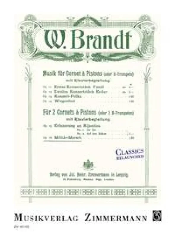 Willy Brandt Militär-Marsch op. 16 Trompete Duett