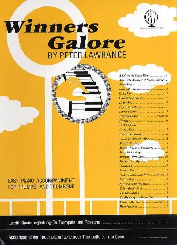 Winners Galore Piano Acc. for Trumpet/Trombone (Arr. Peter Lawrance) Trompete mit Begleitung