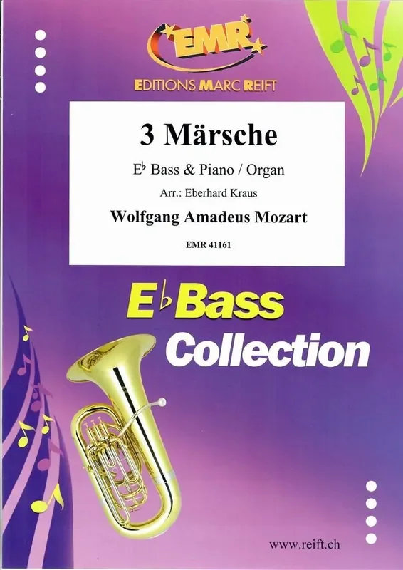 Wolfgang Amadeus Mozart 3 Märsche (Arr. Eberhard Kraus) Tuba mit Begleitung
