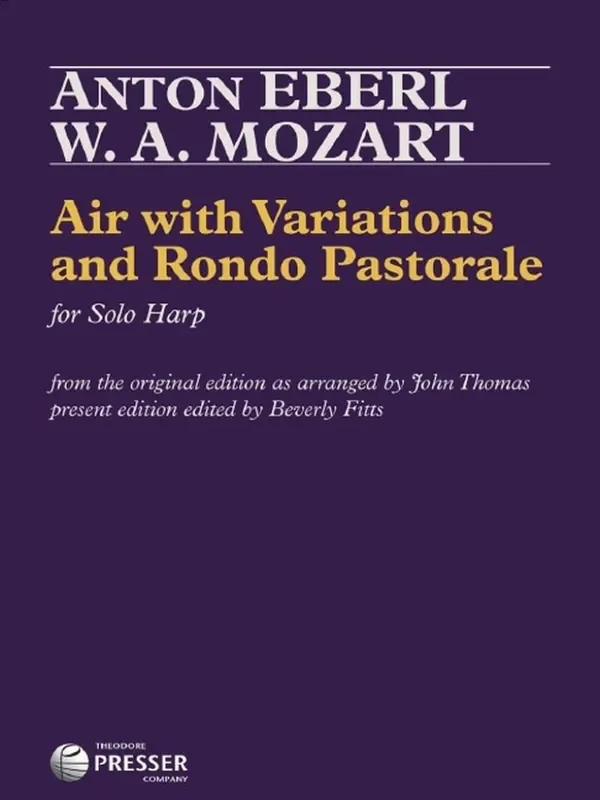 Wolfgang Amadeus Mozart Air with Variations and Rondo Pastorale (Arr. John Thomas) Harfe Solo