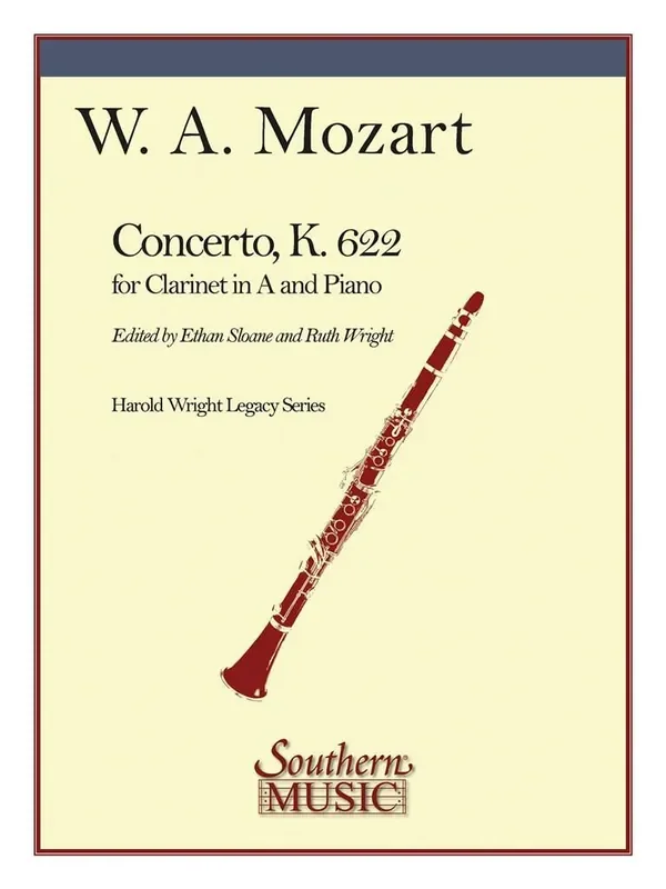 Wolfgang Amadeus Mozart Concerto In A For Clarinet, K. 622 (Arr. Ethan Sloane) Klarinette Solo