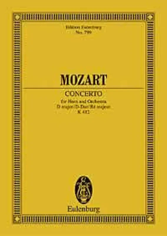 Wolfgang Amadeus Mozart Horn Concerto No. 1 In D Major KV 412 Orchester