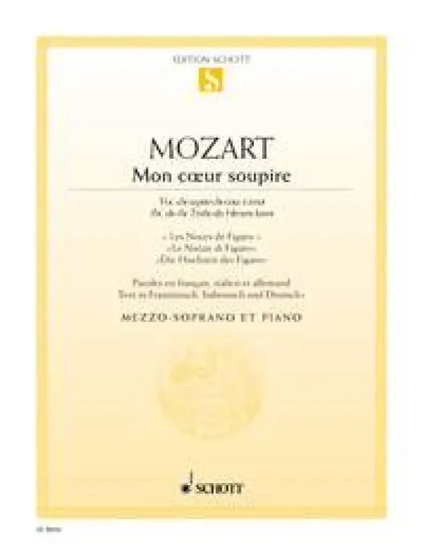 Wolfgang Amadeus Mozart Mon coeur soupire Gesang mit Klavier