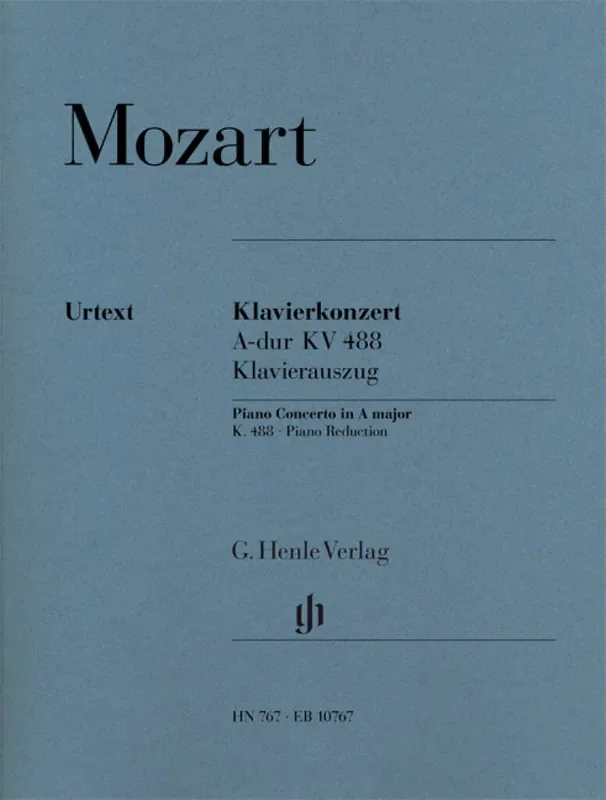 Wolfgang Amadeus Mozart Piano Concerto A Major KV 488 Klavier Duett