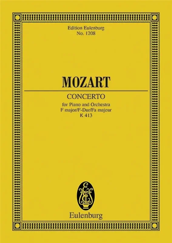Wolfgang Amadeus Mozart Piano Concerto No. 11 In F Major K 413 Orchester mit Solo