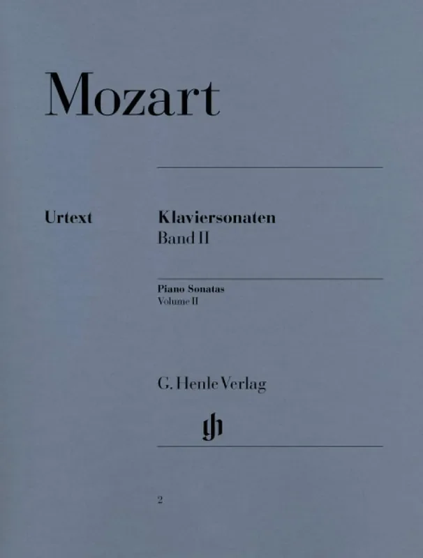 Wolfgang Amadeus Mozart Piano Sonatas Volume 2 Klavier Solo