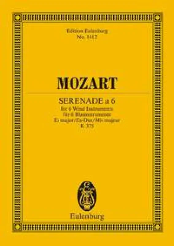 Wolfgang Amadeus Mozart Serenade No. 11 Eb major KV 375 Bläserensemble