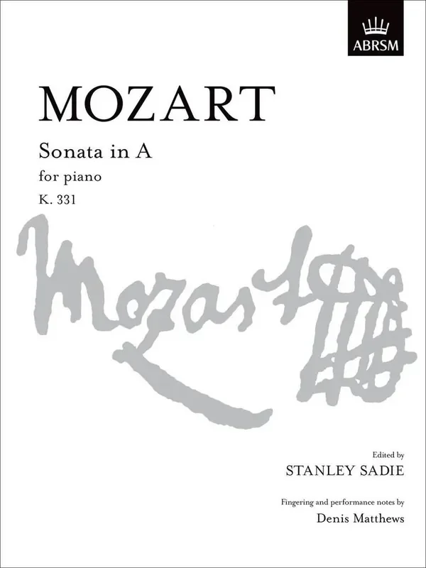 Wolfgang Amadeus Mozart Sonata In A K.331 Klavier Solo