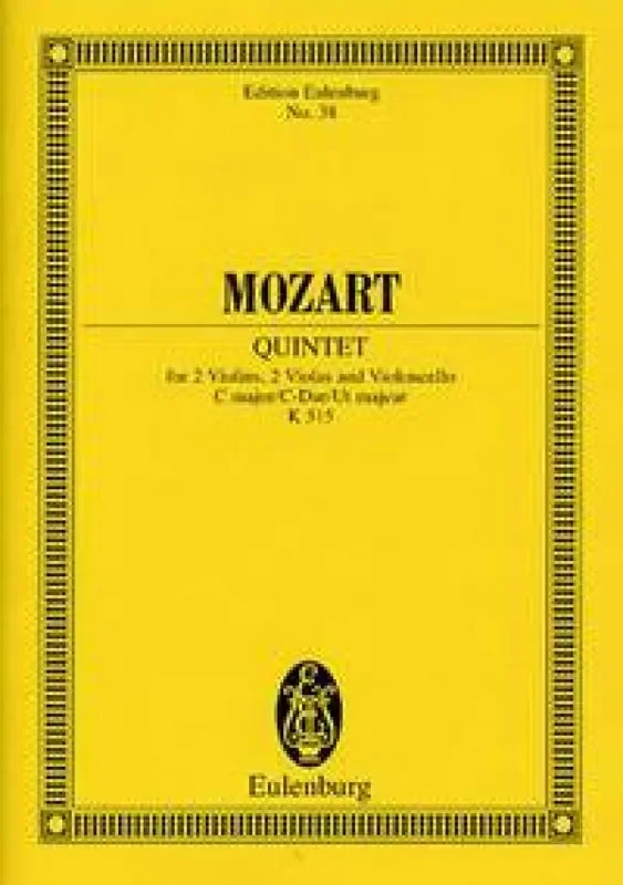 Wolfgang Amadeus Mozart String Quintet In C Major KV 515 Streichensemble